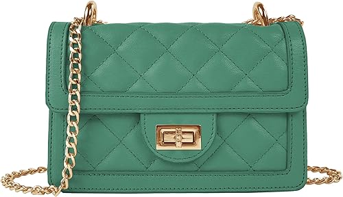 SG SUGU - Bolso cruzado acolchado pequeño, bolso de hombro de diseño moderno, monedero para teléfono para mujer