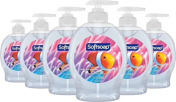 Softsoap Liquid Hand Soap, Aquarium Series - 7.5 Fl Oz (Pack of 6)