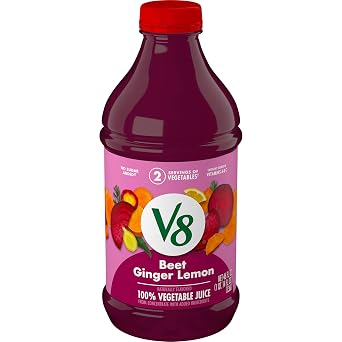 V8 Beet Ginger Lemon 100% Vegetable Juice, 46 fl oz Bottle