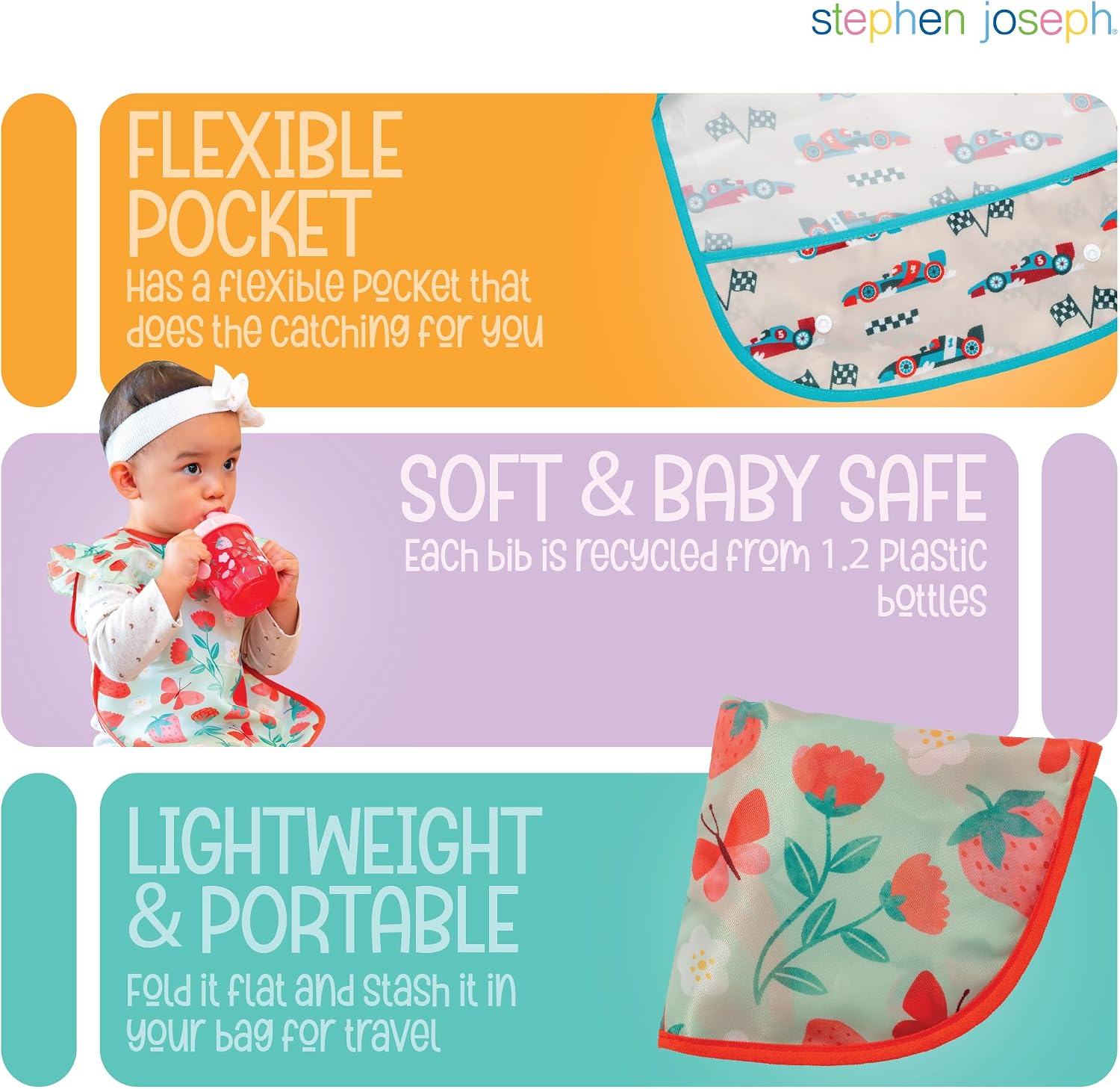 Stephen Joseph Baby Recycled Bib
