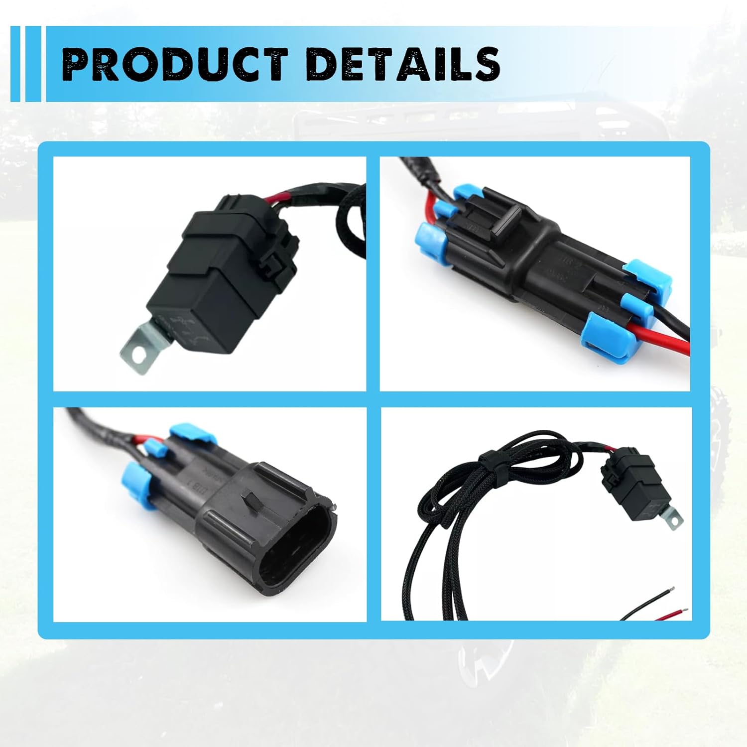 Reverse Light Harness Compatible with 2018-2020 Polaris Ranger 1000 / XP 1000 Premium 3-Seat and Crew - Auto Turn on in Reverse