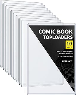 Cargador superior de cómics, funda protectora rígida, soporte para cargador superior para Silver Age y Current Comics, paquete de 10