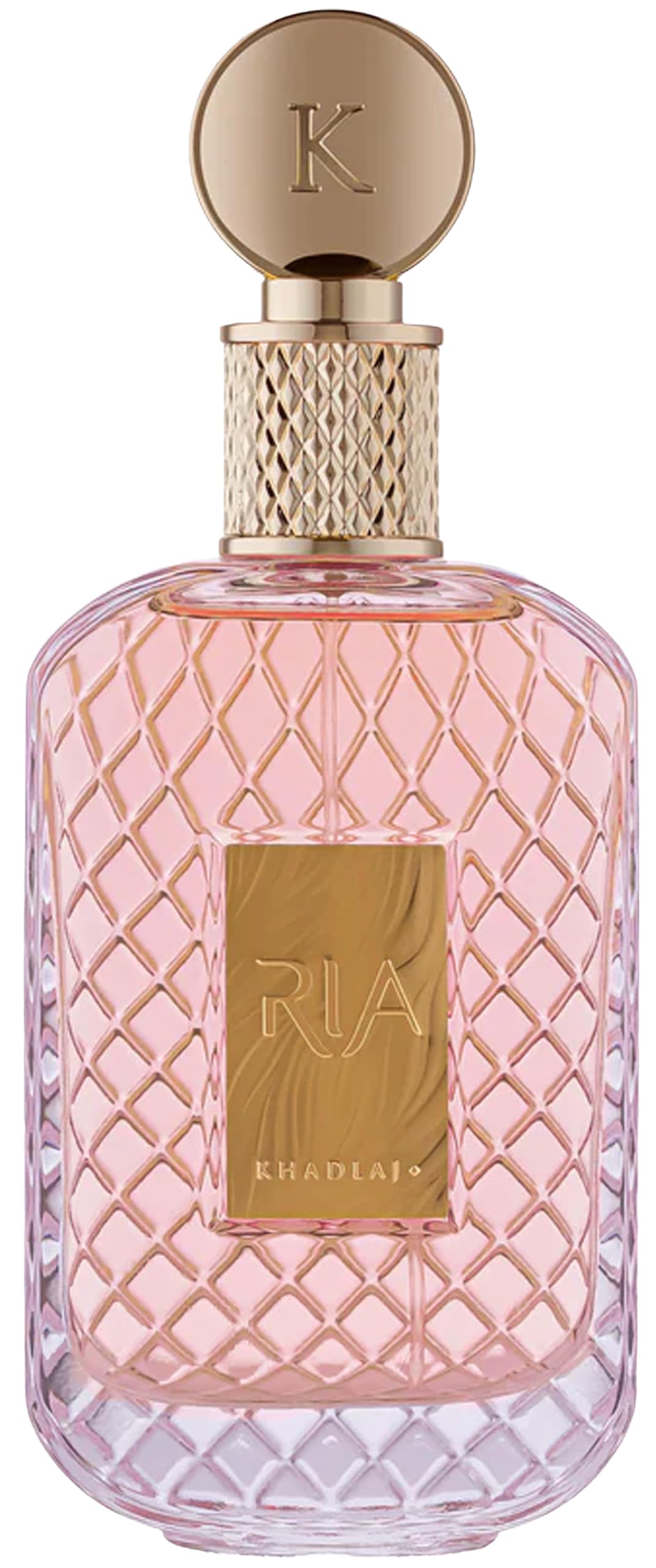 KHADLAJ RIA Eau De Parfum Spray pour femmes, 100ml, parfum musqué fruité, longue durée, bouteille en verre, parfum de luxe aux notes de cerise, mandarine, framboise