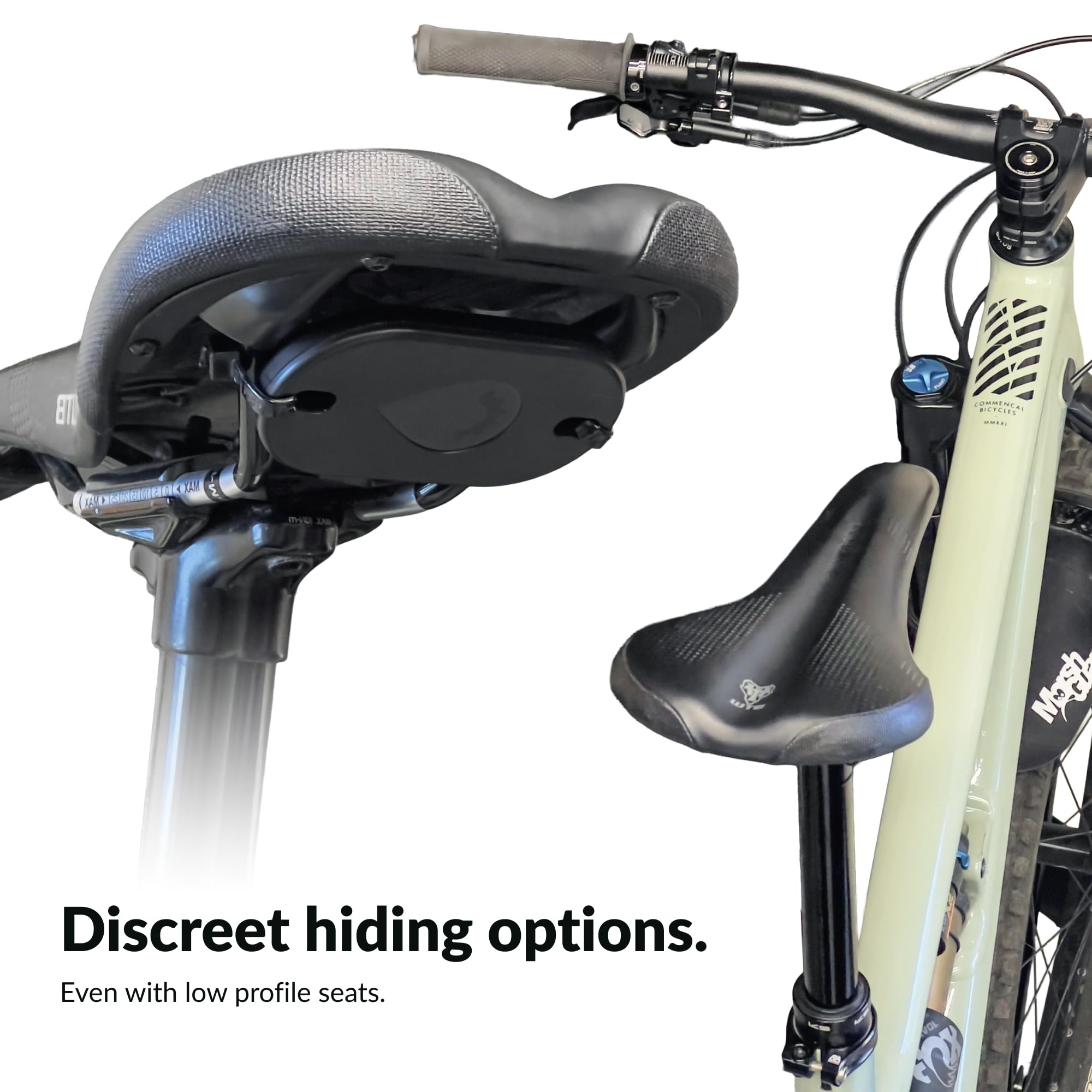 Bikebac Localizzatore per bicicletta, funziona con Apple Find My, impermeabile, batteria da 12 mesi in su, non richiede Airtag