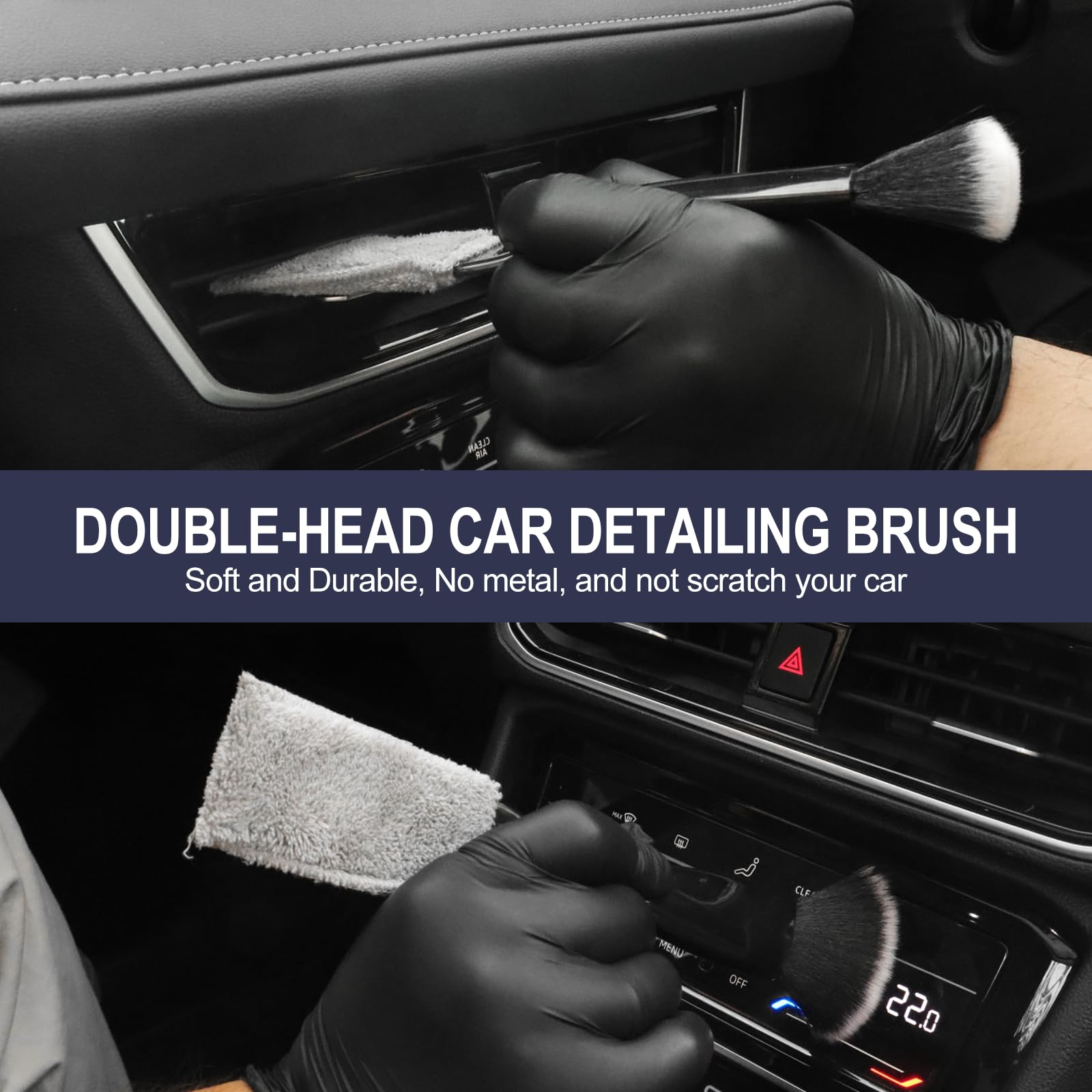 Car Detailing Brush Set - Interior Cleaning Kit -5 Car Detailing Brush Set - Interior Cleaning Kit -5