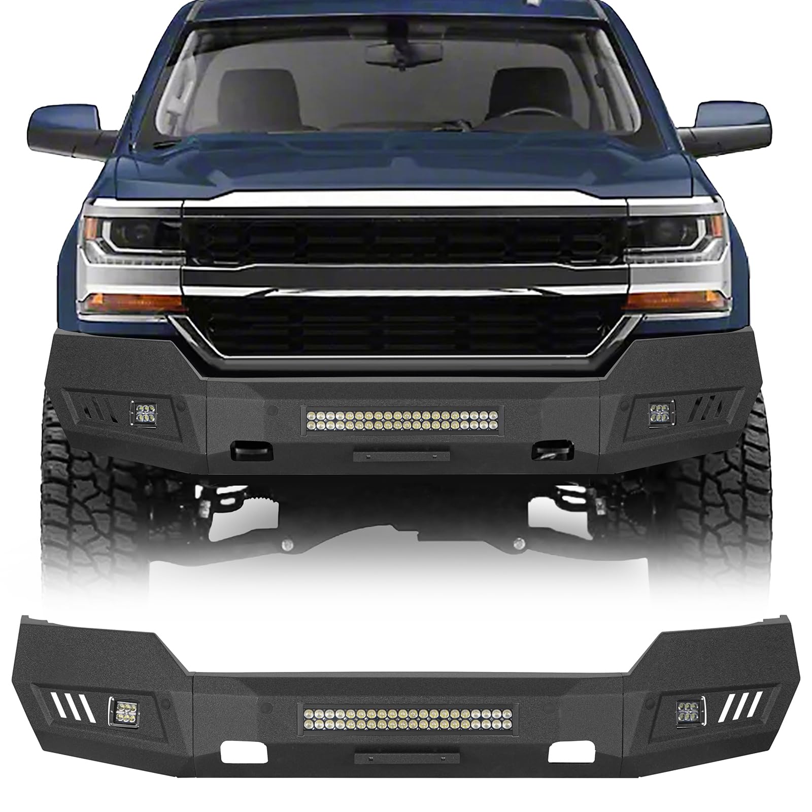 Hooke Road Front Bumper for Silverado 1500