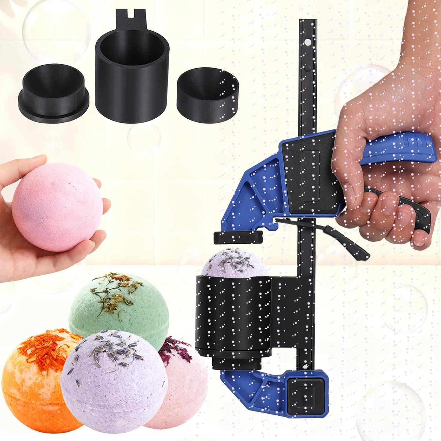 TTDOM Bath Bomb Press Machine Bath Bomb Mold DIY Soap Press Shower Steamers
