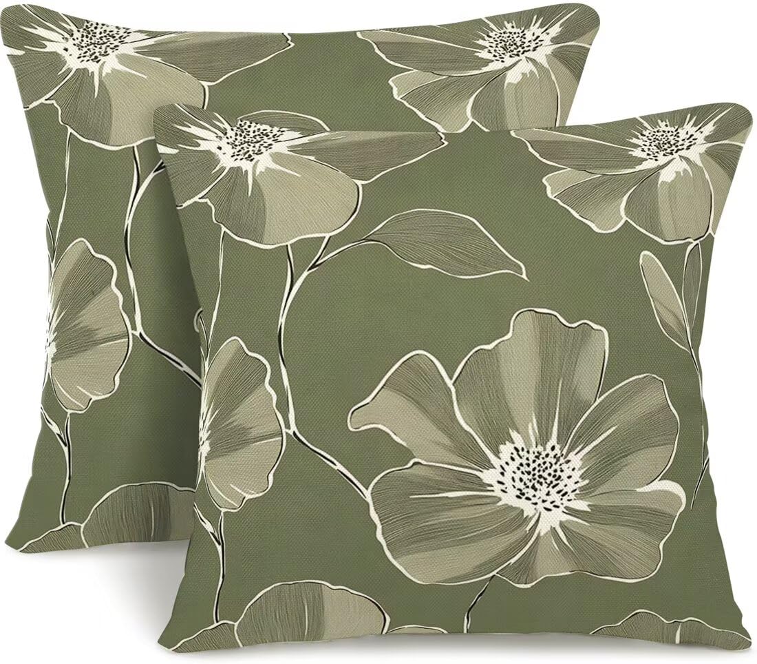 Housses de coussin canapé fleurs automne pour embellir votre salon