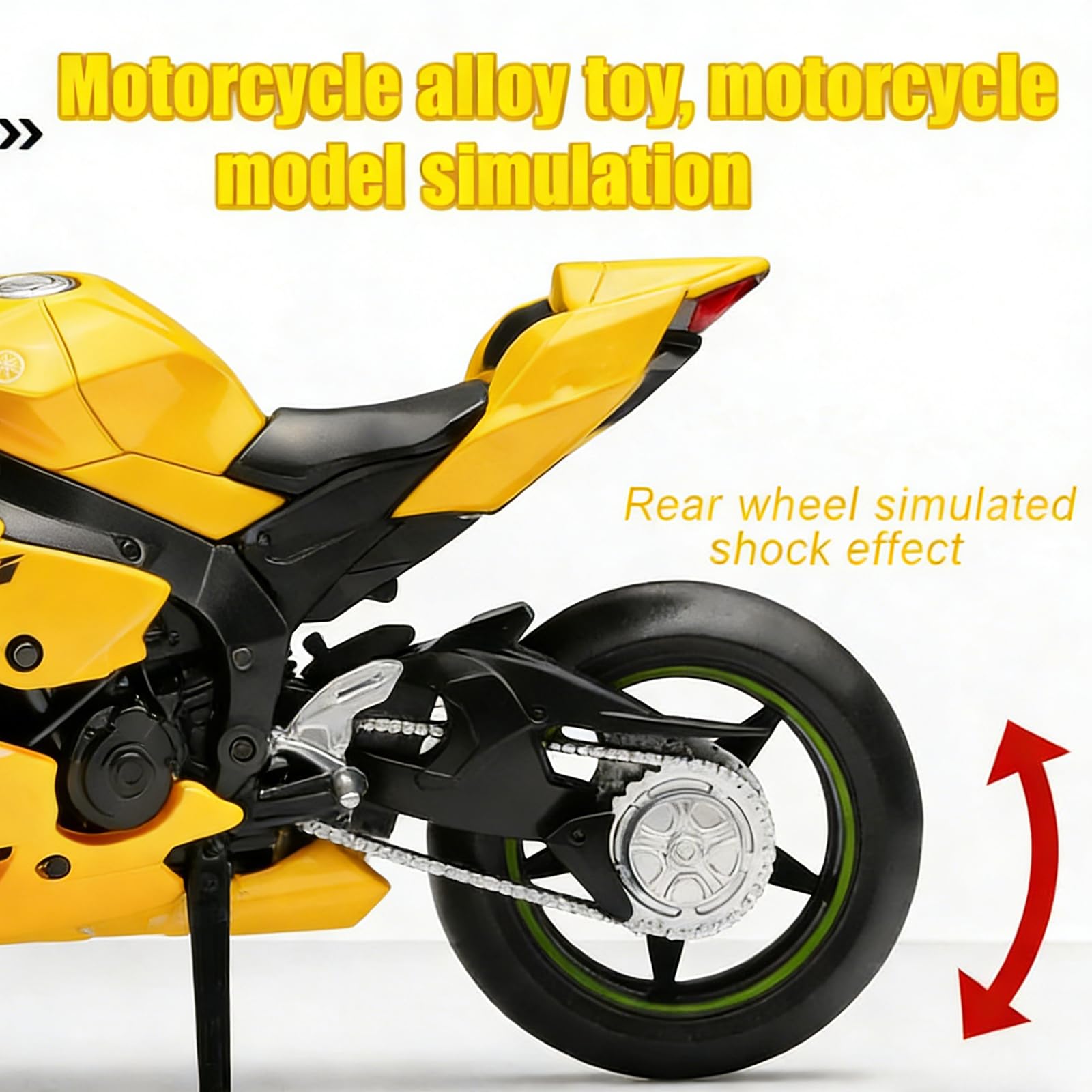 Moto Giocattolo, Motorcycle Model Innovative Simulation Motorcycle Model Simulazione Moto Giocattolo con Movimento, Ragazzi E Ragazze, Regalo Per Feste Di Compleanno