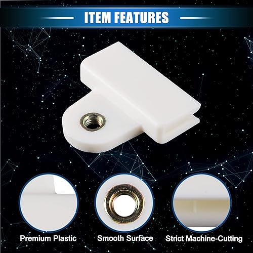 Miniatura 4 de 2 clips de retención de canal de vidrio para puerta de ventana, 1.77 x 1.61 x 0.35 pulgadas, clip de marco universal para automóvil, camión,