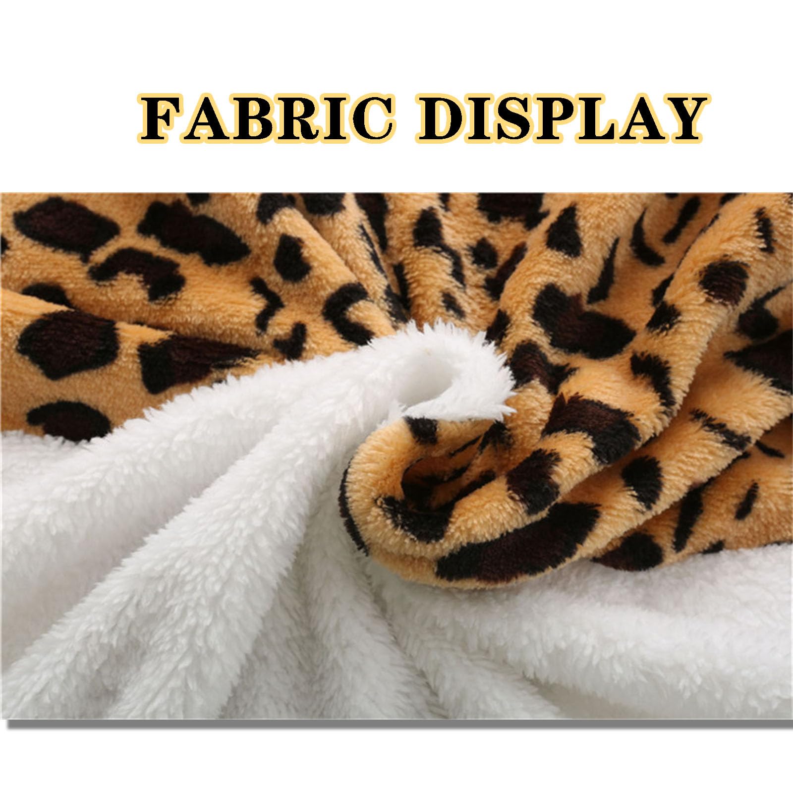 Damska flanelowa lampart nadruk patchworkowa bluza z kapturem, sztuczny polar z zamkiem błyskawicznym oversize kurtka Sherpa otwarty przód kardigan odzież wierzchnia