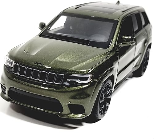 Miniatura 2 de Showcast compatible con Jeep Grand Cherokee 2021 Trailhawk Forest Green 1/36 escala a troquel