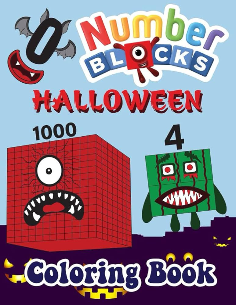 Numberblocks Halloween Coloring Book : ErikaPanda' sBook