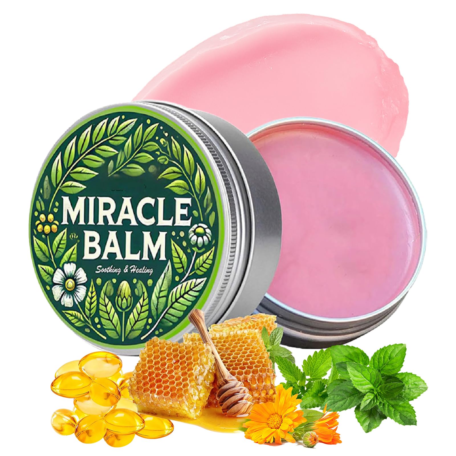 Miracle Herbal Balm for Legs & Feet, Lightweight, Non-Sticky Moisturizer for Muscles & Joints
