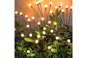 4-Pack Solar Garden Lights, Swaying Starburst Fairy Lights