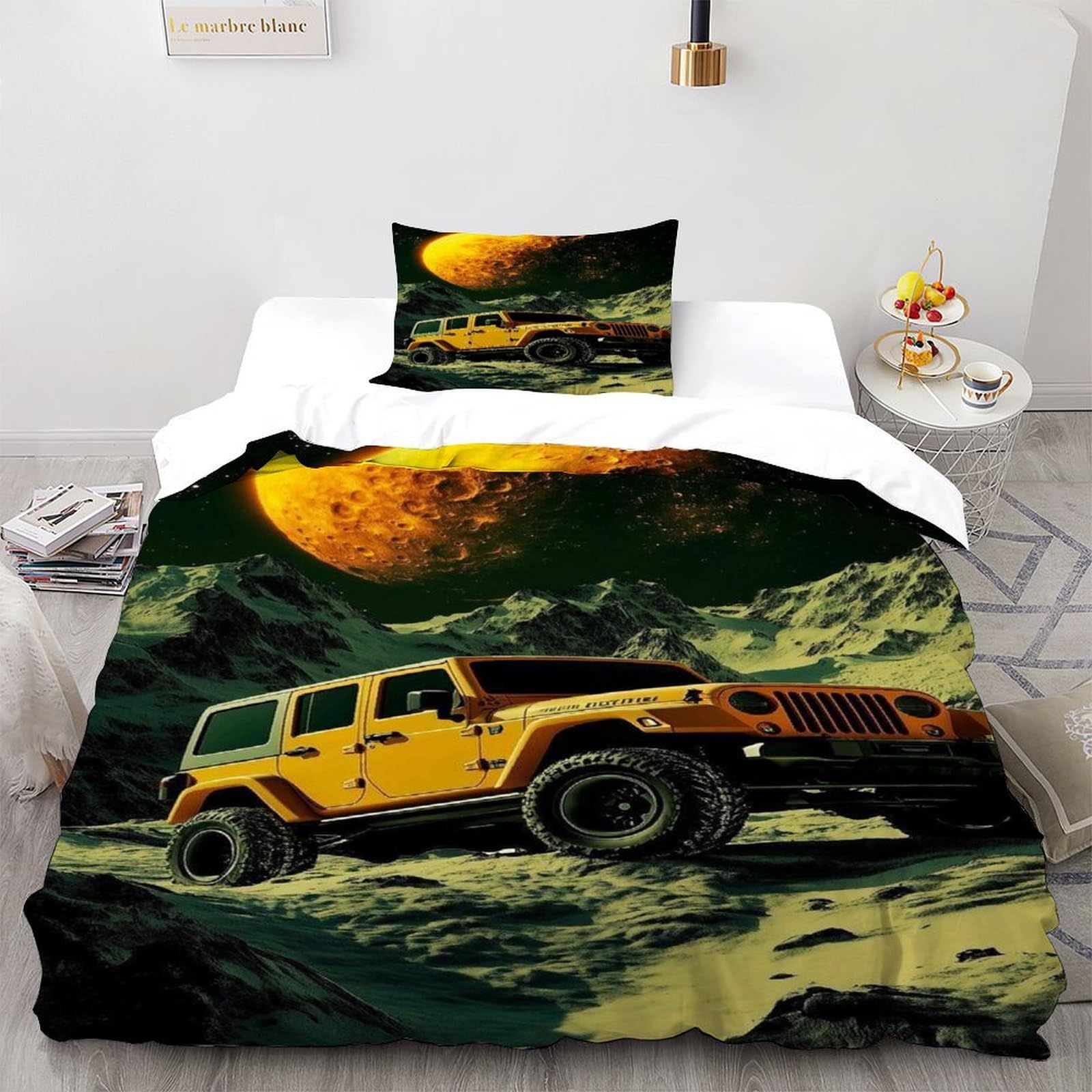 Housse de couette Off Road microfibre hypoallergénique contre la poussière lit simple