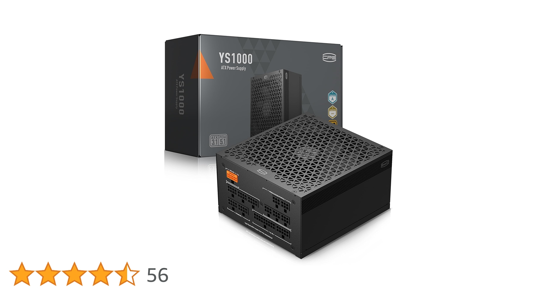 Amazon | PCCOOLER CPS PSU YS1000 電源、1000W 80 Plus Gold