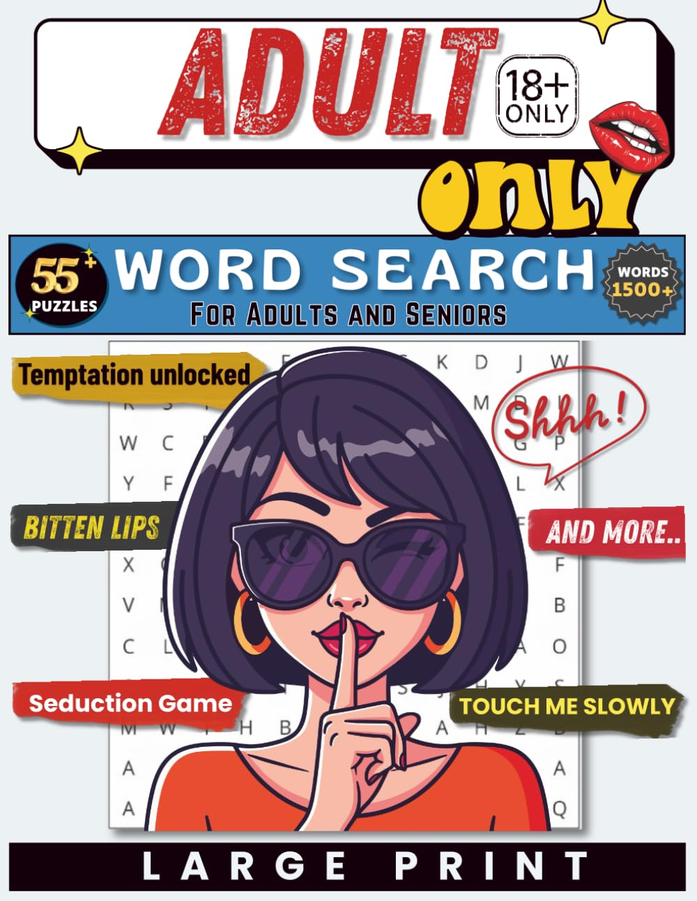 Adult Word Search: Dirty Mind Fun (Clean but Naughty!): 55+ Bold, Seductive & Naughty Word Puzzles Designed for Adults Who Love Spicy Fun | Large Print For Seniors