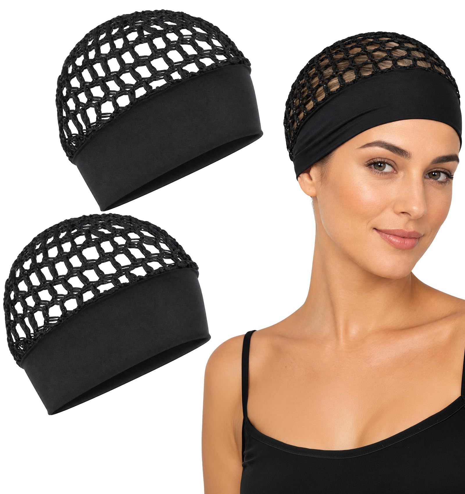 2 Pcs Tubi Hair Wrap, Dubie Hair Wrap Dominican Hairs Net for Sleeping