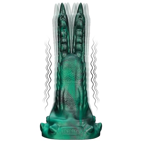 7.5 Inch Vibrating Monster Dildo Huge Fantasy Dildo Anal Butt Plug Silicone Suction Cup with 10 Modes Strong Vibration Adult Sex Toys for Women Men Couples Consoladores