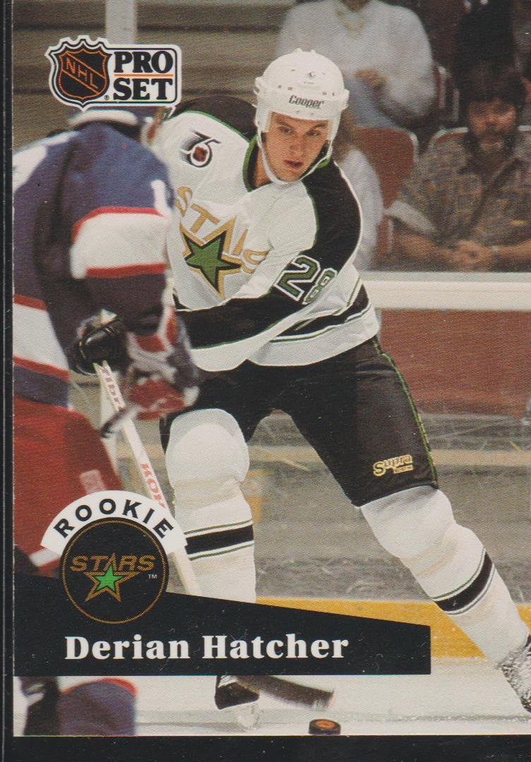 1991 Pro Set Derian Hatcher North Stars Rookie Hockey Card #543 at Amazon's  Sports Collectibles Store