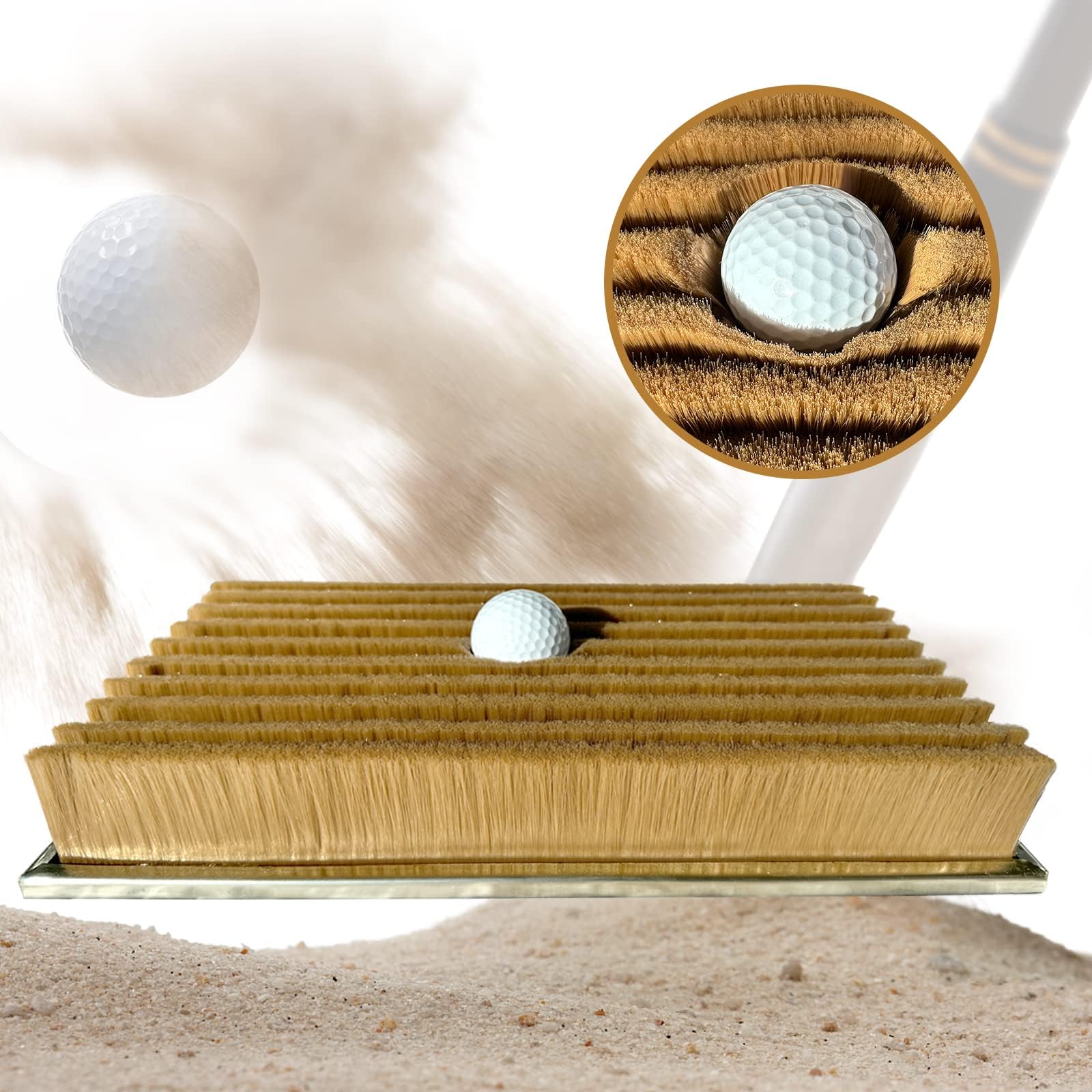 Tapis de frappe de golf et de bunker pour progresser au swing chez soi