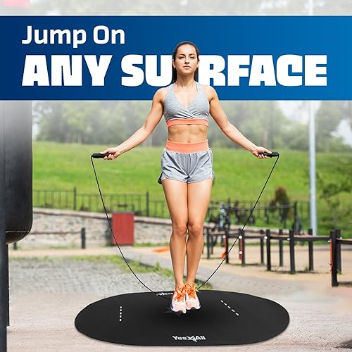 Miniatura 5 de Yes4All 54"x36"x7" Large PVC Jump Rope Mat with Carrying Bag, High-Density Material Customized for Jump Roping, Non-slip, Waterproof Indoor and