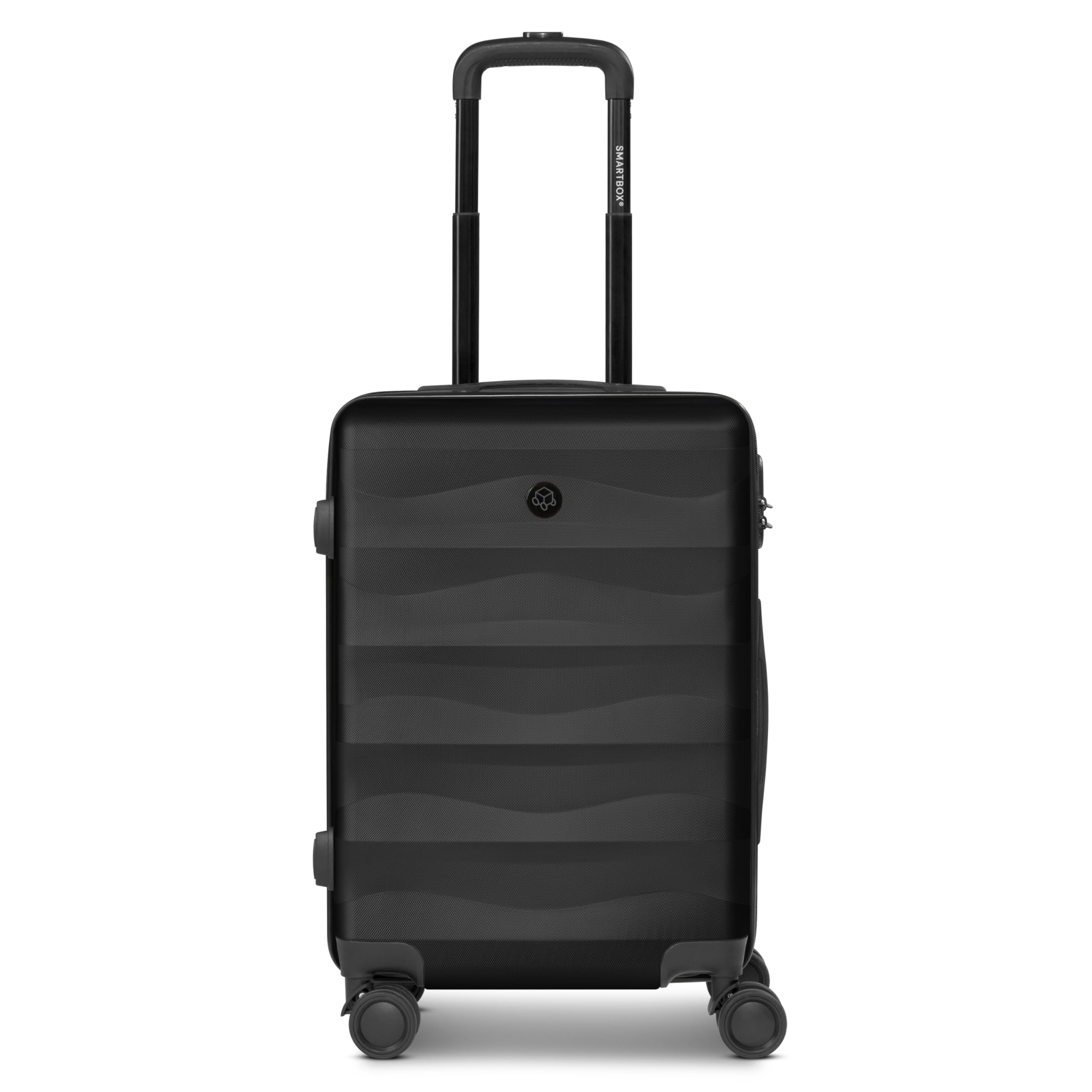 SMARTBOX Juego de 3 maletas rígidas para hombre y mujer, Negro , S