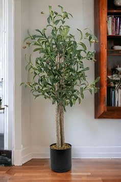 YOUR ARTIFICIAL FLOWERPOT 100 Cm Olive Tree in Black Pot