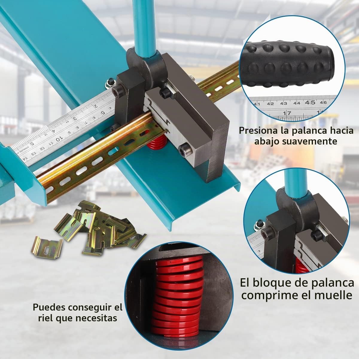 BreeRainz Cortador de Carril DIN | con Ranura de Corte Doble, para Cortar Carriles DIN de 35 mm