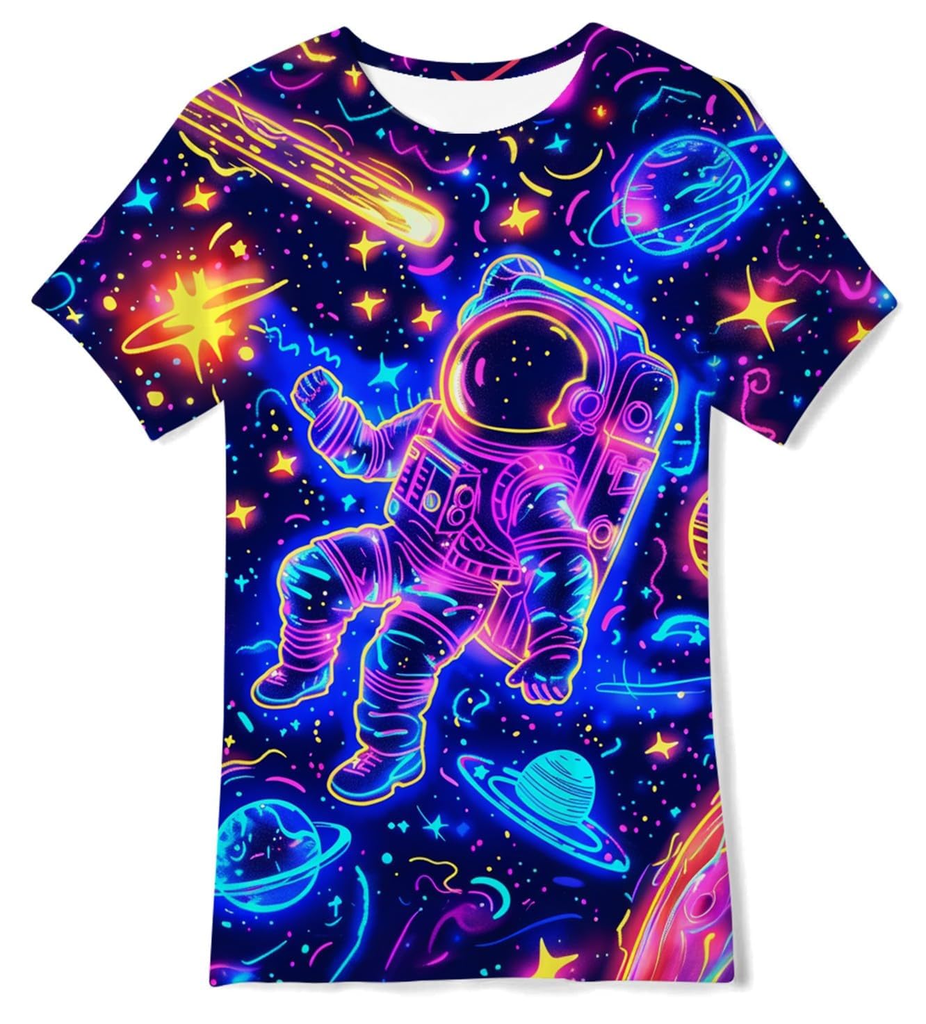 Idgreatim Boys T-Shirts Cool 3D Graphic Short Sleeve Tee Shirt 4-14 Years