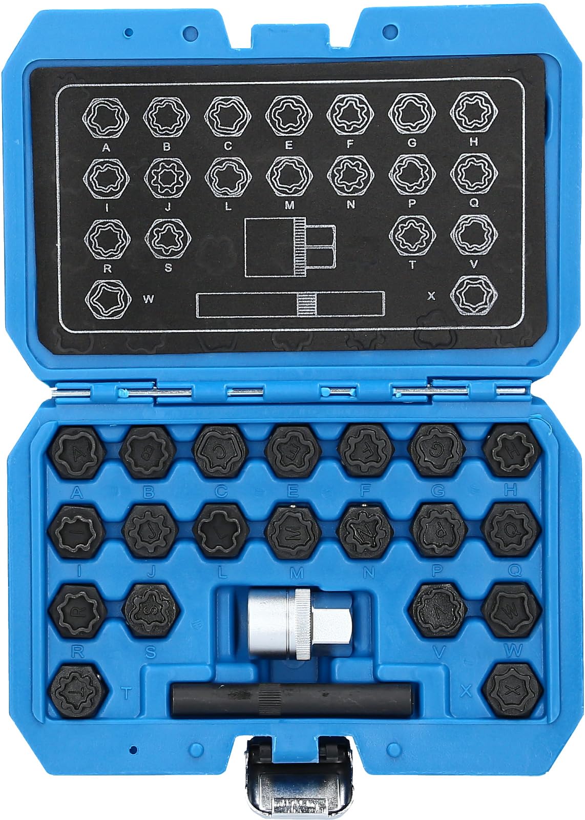 BRILLIANT TOOLS BT691360 Felgenschloss-Sortiment | für Audi 22-TLG. [Powered by KS Tools]