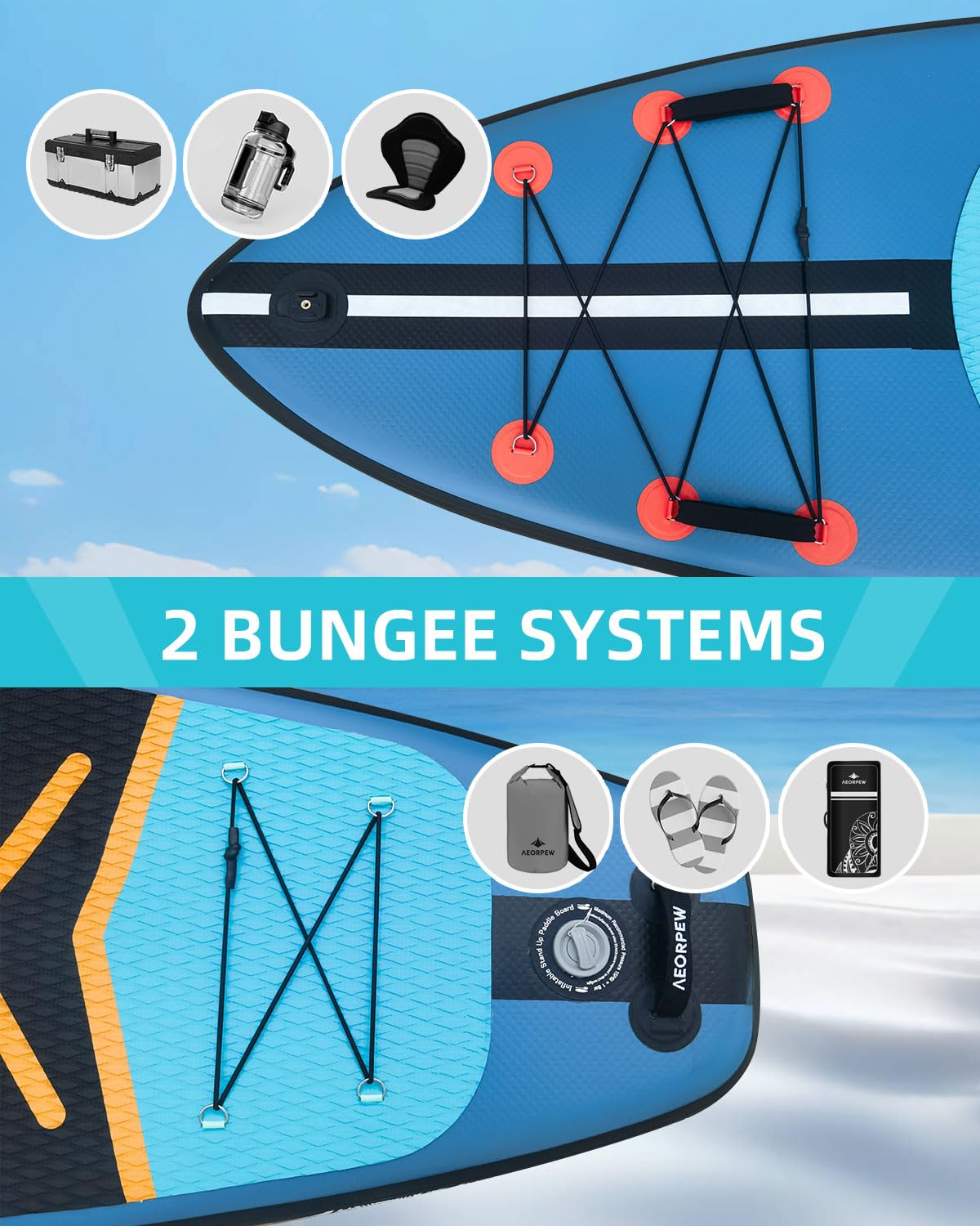 Tabla de remo inflable de 34 pulgadas de ancho para mujer con accesorios de tablas de remo de primera calidad, remo Adj SUP, mochila de 100 L, adecuada para tablas de SUP versátiles de todos