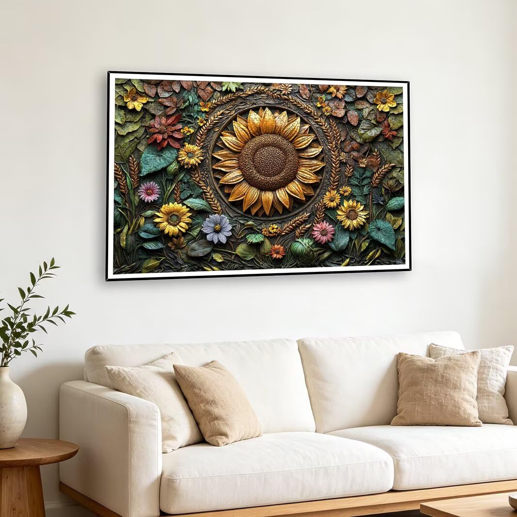 Puzzle 1000 Pièces Adultes, Puzzle 1000 Pieces Tournesol, Cadeau -2136