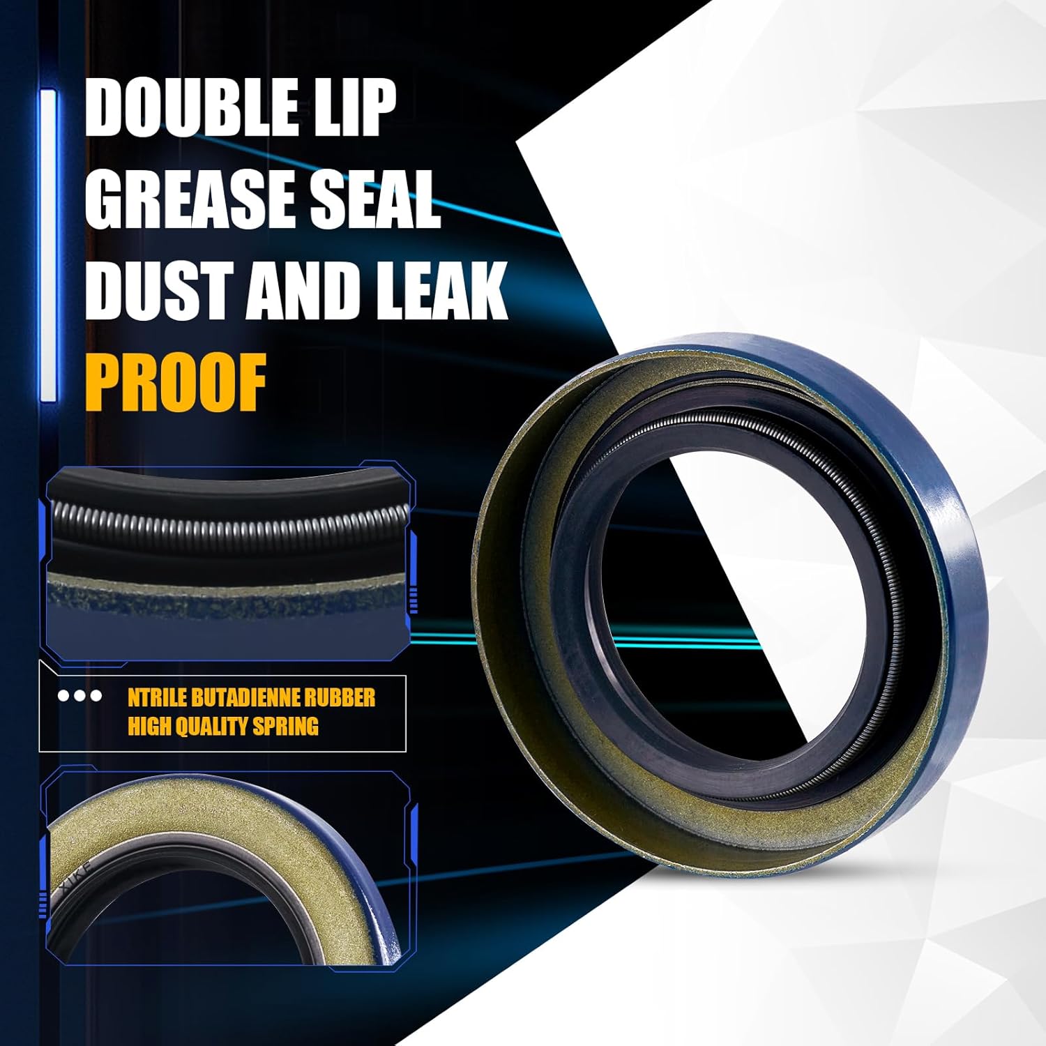 XiKe 4 Set Fits 6,000-7,000 lb Axles Trailer Wheel Hub Kit, 25580/25520 ＆ 14125A/14276 Bearings, 21333TB, 22333TB/10-10, 10-36 Seal and Cotter Pin.