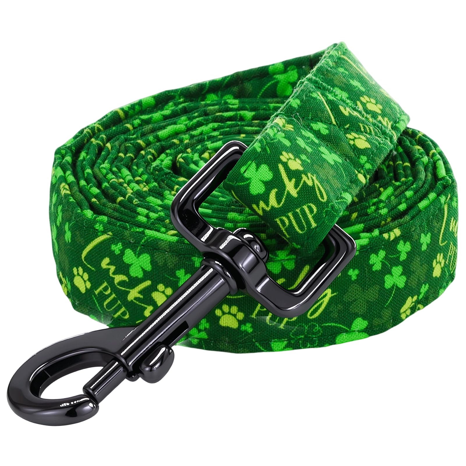 Bobo Rainbow Dog Leash，St Patrick's Green Letter Trefoil Pet Leash Comfortable Padded Boy/Girl Durable Heavy Duty Leashes for Small Medium Large Dogs
