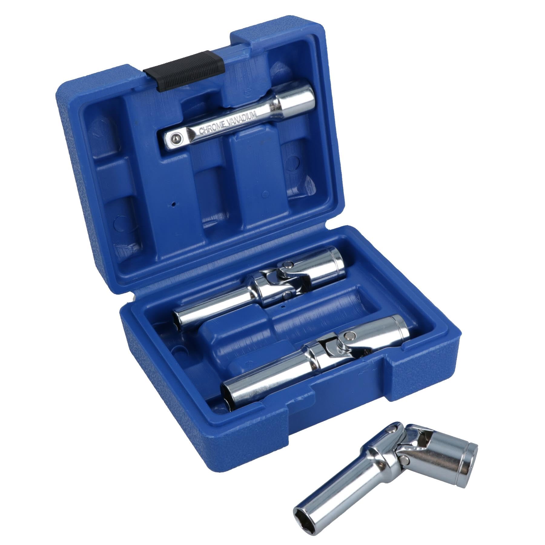 Prise de bougie de préchauffage 3/8" avec cardan articulé en lot de 4 pièces pour mécanique auto