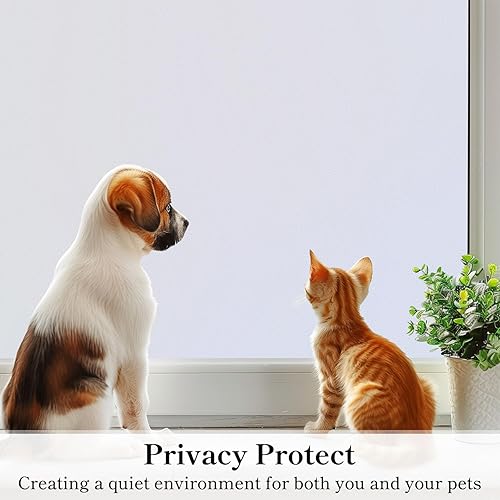 Miniatura 4 de DUOFIRE - Película de privacidad para ventana color blanco