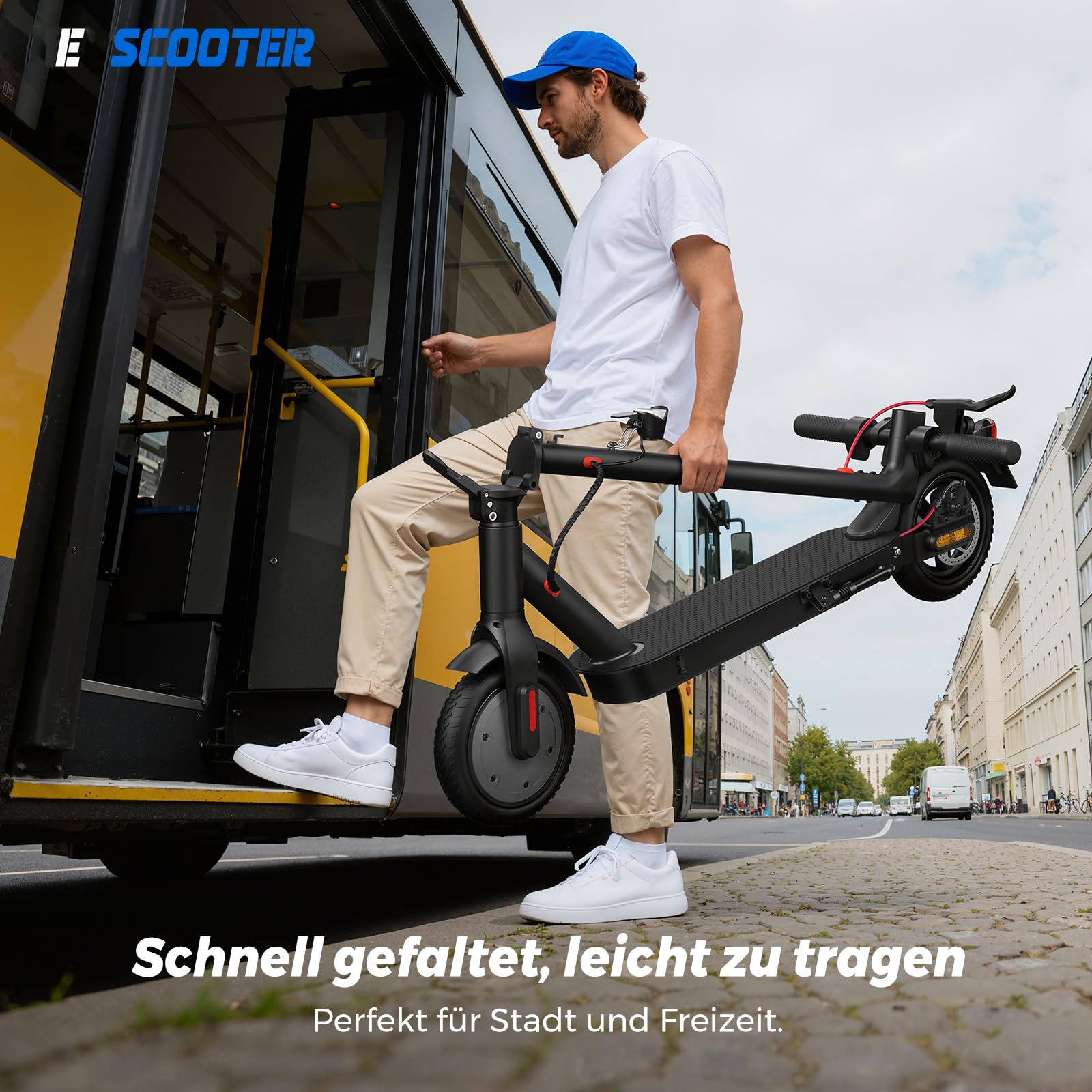 E-Scooter mit Straßenzulassung 25-30km Reichweite 13kg Einfaches Pendeln