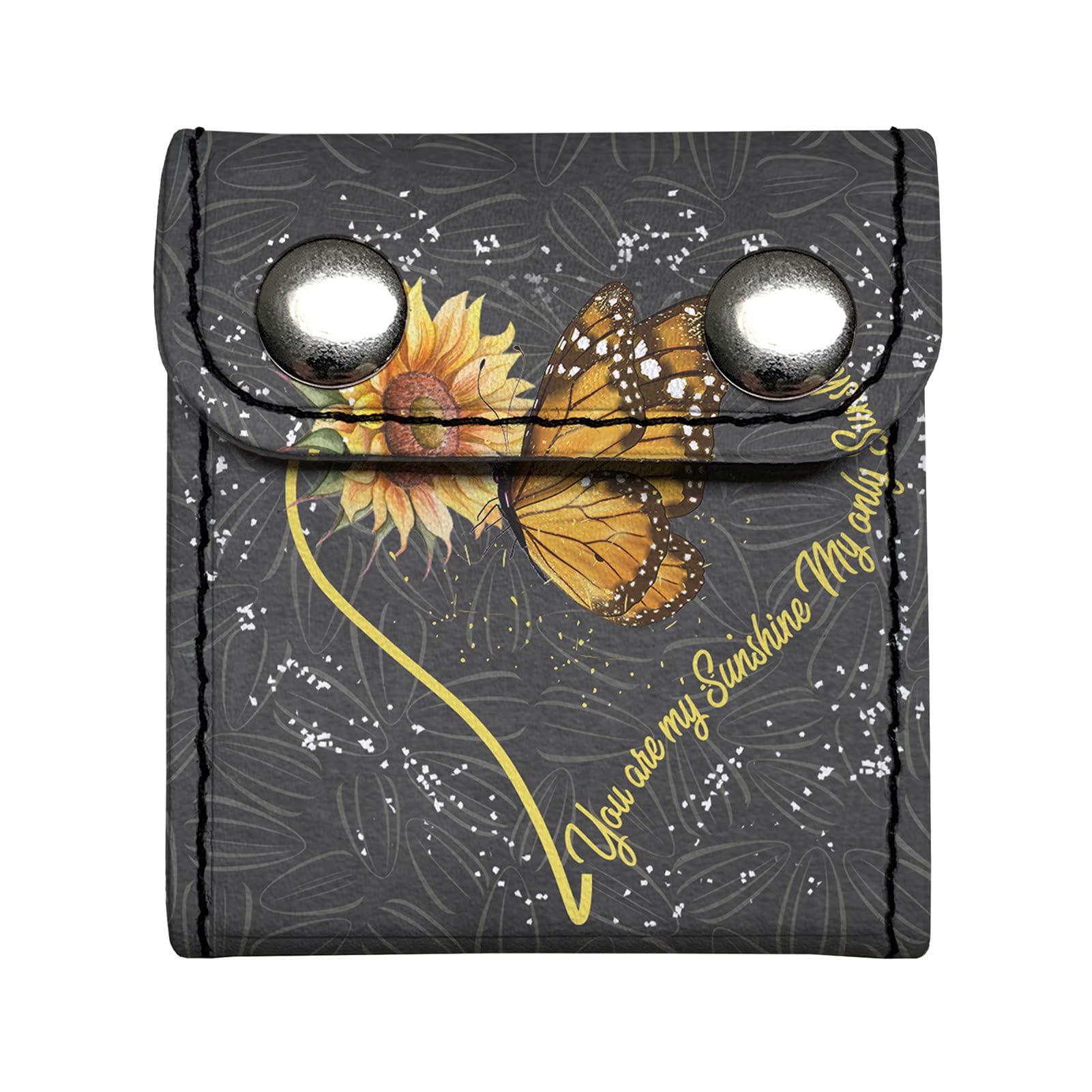 Dremagia Sunflower and Butteryfly Seatbelt Adjuster for Adults Kids,Universal Comfort Automotive Belt Strap 2 Pack You Are My Sunshine