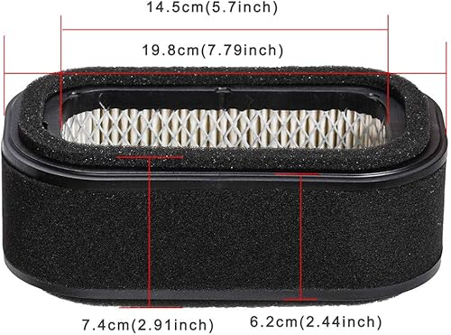 Miniatura 3 de HIFROM Combo de filtro de aire con bujía de prefiltro Filtro de combustible compatible con JD 425 445 2500 2500A 2500B 2500E Cortacésped Reemplazar