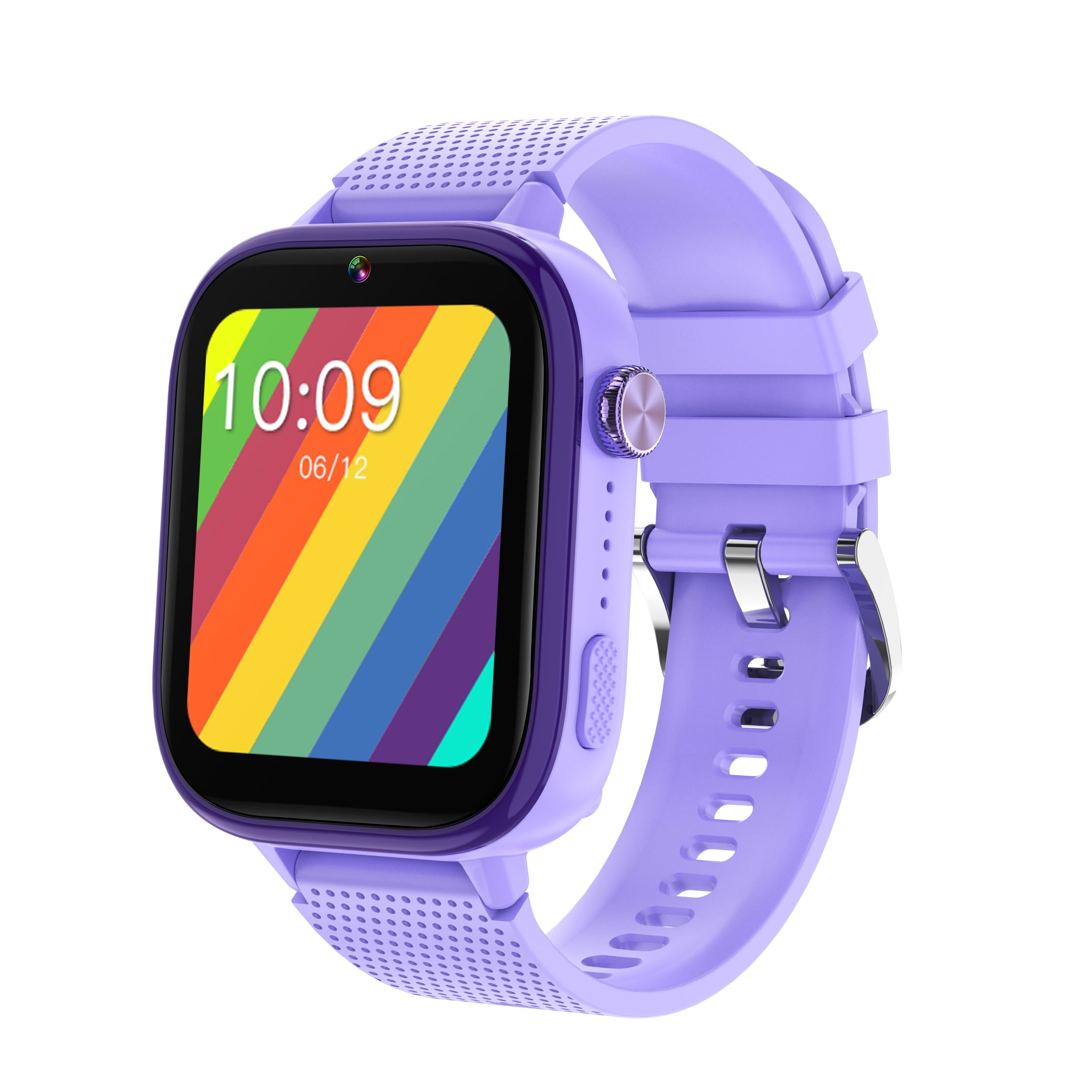 Reloj inteligente 4G para niños, teléfono inteligente para niños, videollamadas, mensajes de texto, modo escolar, función SOS, ubicación GPS en tiempo real, cámara, pantalla táctil, podómetro,