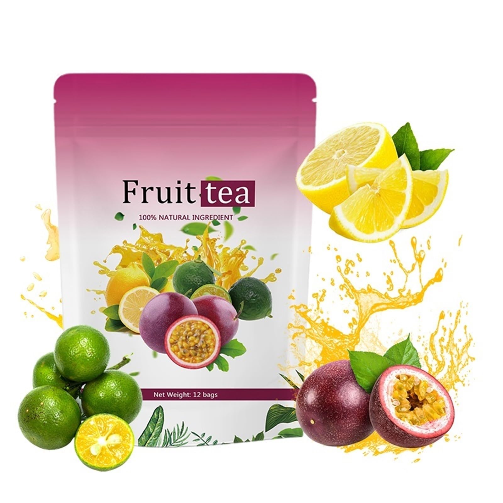 Herbata Ziołowa Beauty Rose W Torebkach – 100% Naturalny, Odżywczy Napar Z Mieszanych Miąższów Owocowych, Do Jednorazowego Spożycia W Podróży(3PCS)