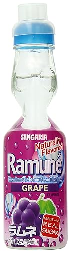 Sangaria Ramune Grape, 6.76 Fl Oz (Pack of 6) - Grape - 6.76 Fl Oz (Pack of 6)