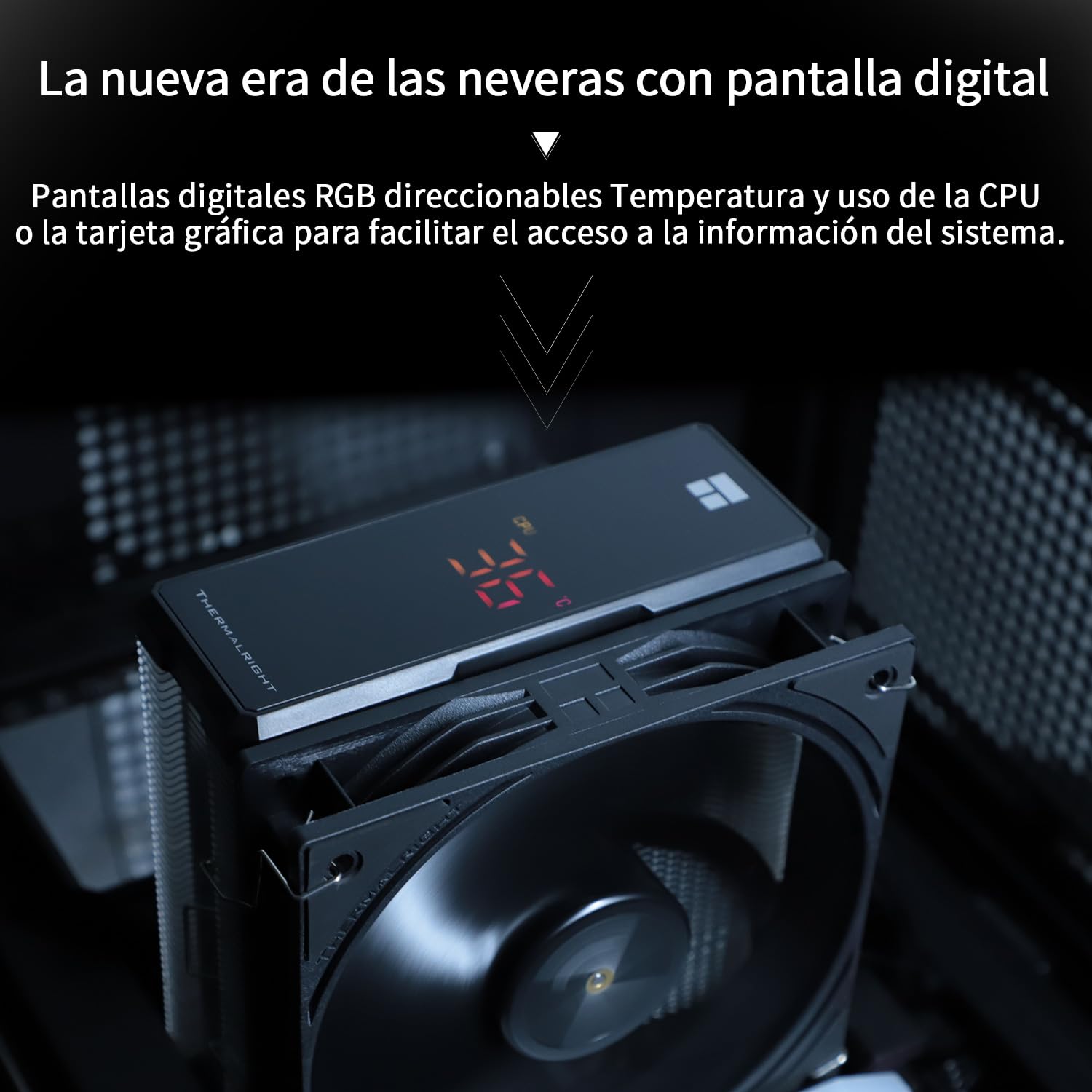 Thermalright Assassin X 120R - Refrigeratore digitale per CPU, schermo digitale, TL-P12 PWM Quiet Fan CPU, supporto AM4/AM5, Intel LGA1851/1700/1150/1151/1200