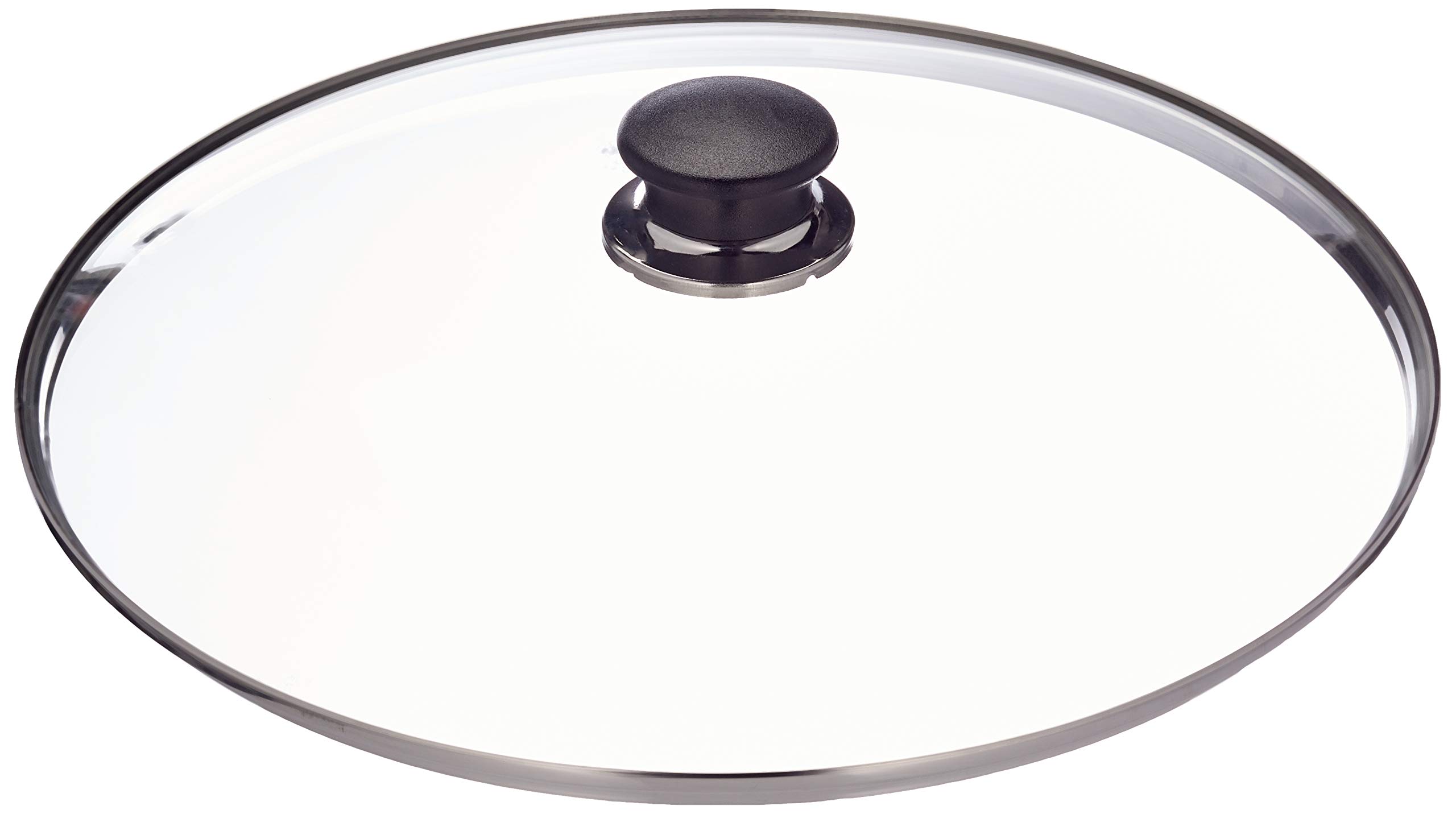 Ballarini 1013096810 szklana pokrywka z krawędzią ze stali nierdzewnej, 32 cm, szkło, szara, 18 x 8 x 3 cm