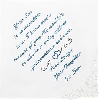 Wedding Handkerchief - Something Blue for Bride on Wedding Day - Bridal Weddings Hankie