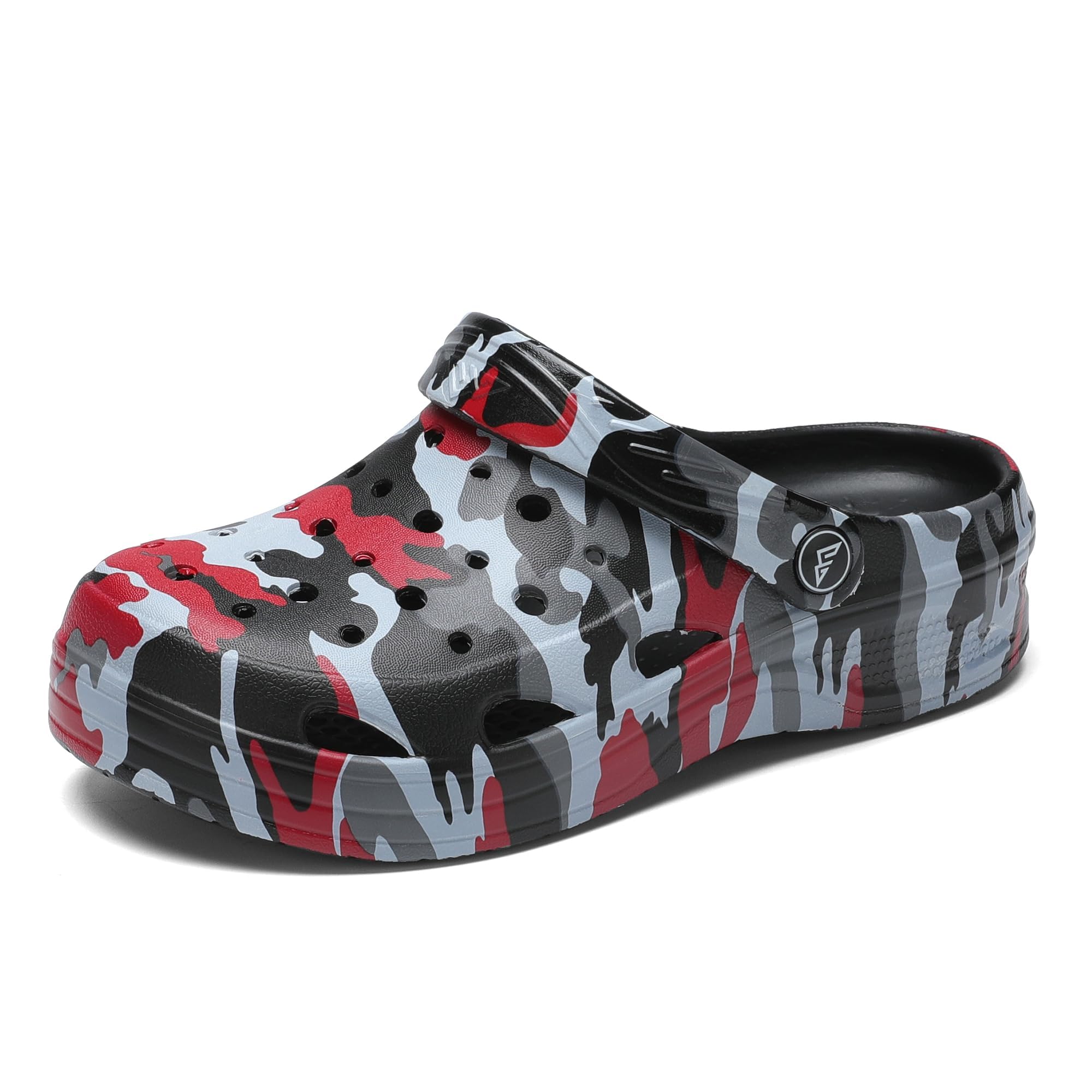 Milazzo Jungen Mädchen Tarn-Garten-Clogs: Bequeme Slip-On-Strandsandalen für kleine und große Kinder
