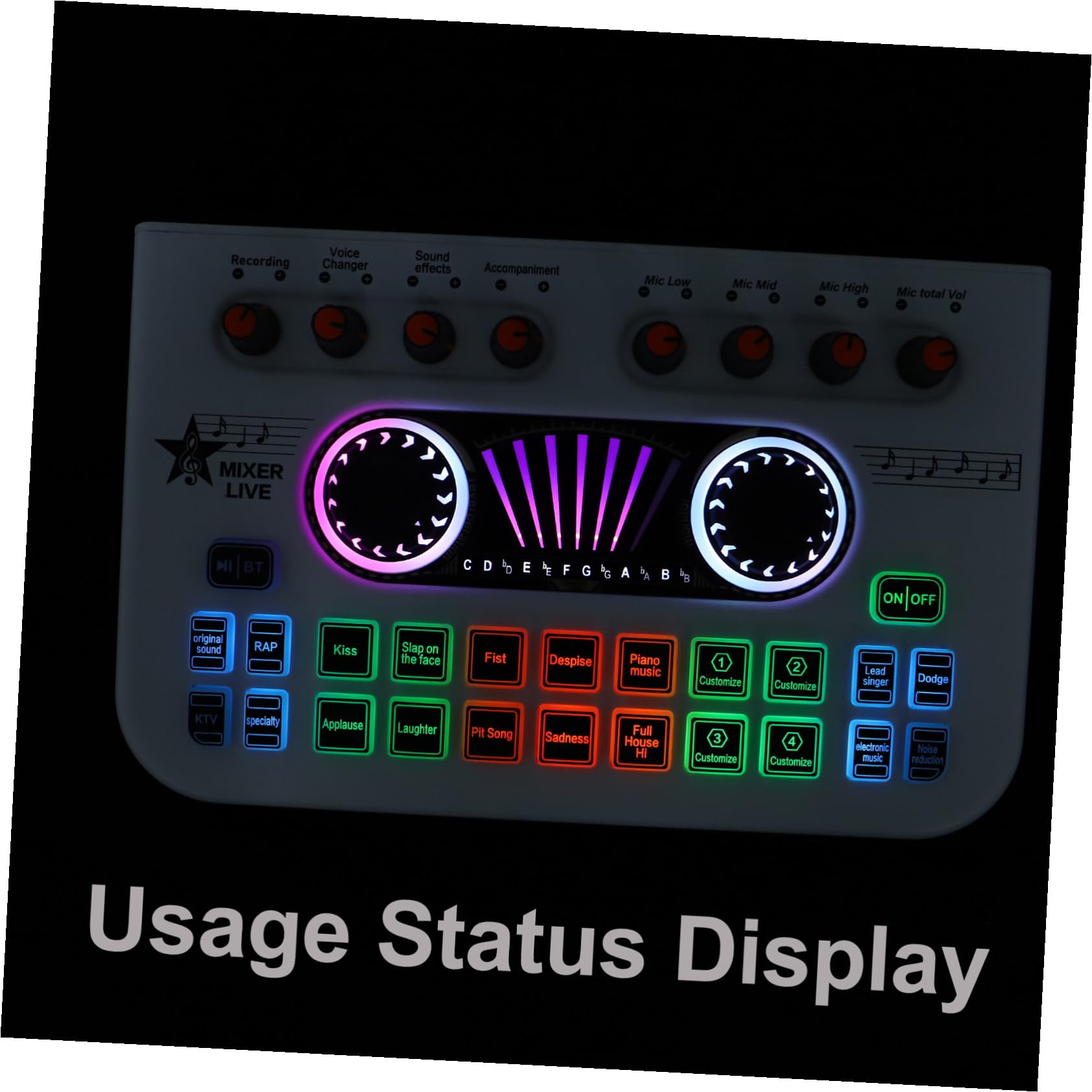 Dj Mischpult X3 als Digitaler Audio Effekt Controller Weiß