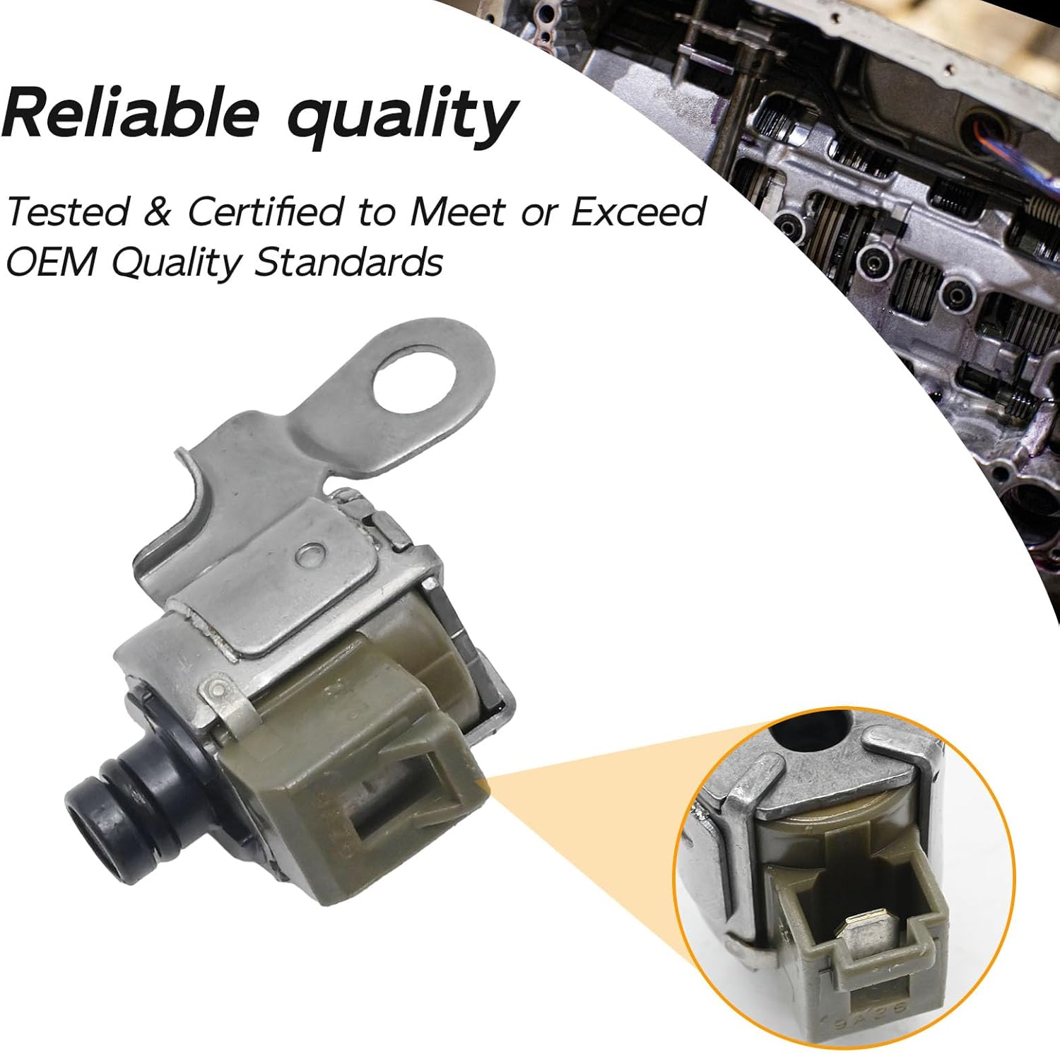 85420-22080 A340 AW4 Transmission TCC Lock Up Solenoid Shift Solenoids + Transmission Filter Gasket Kit, Replacement for 1992-1997 Lexus SC300 for 1995-2000 Toyota 4Runner